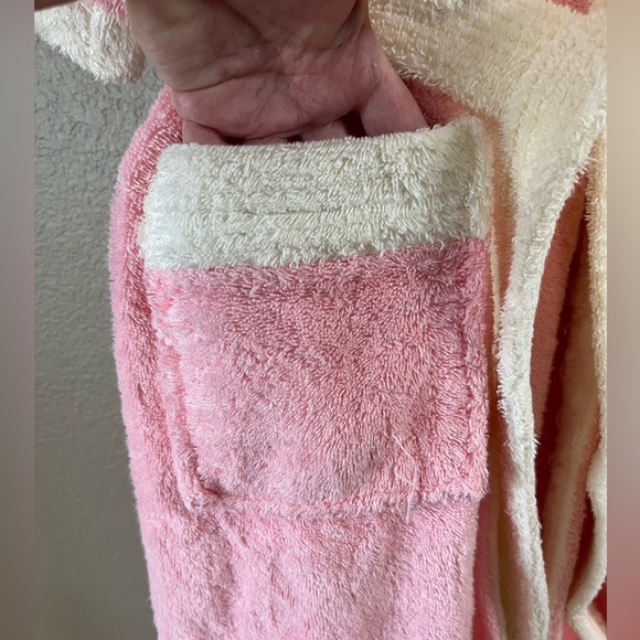 Vintage Bloomsfield Pink Plush Terry Cloth Robe Women’s Med/ Large - Picture 7 of 12